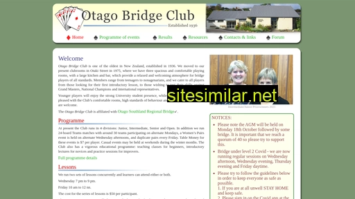 otagobridgeclub.org.nz alternative sites
