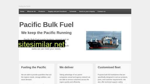 Pacificbulkfuel similar sites