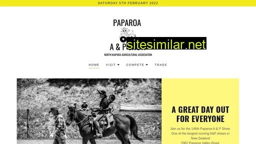 paparoashow.org.nz alternative sites