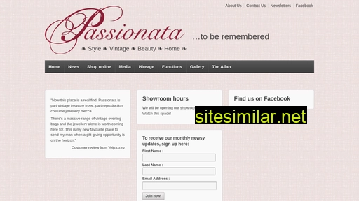 passionata.co.nz alternative sites