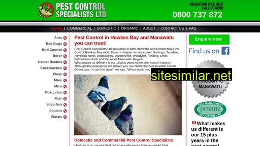 pestcontrolspecialistsnz.co.nz alternative sites
