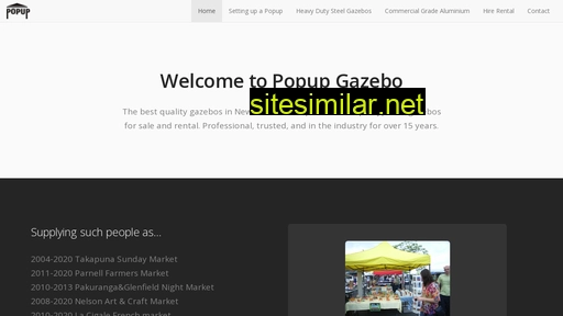 popupgazebo.co.nz alternative sites