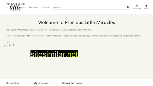 Preciouslittlemiracles similar sites