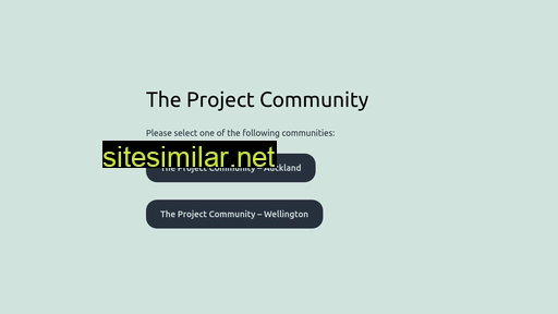 projectcommunity.org.nz alternative sites