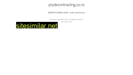 prydecontracting.co.nz alternative sites