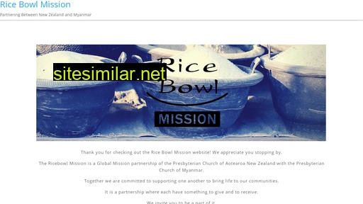 ricebowlmission.org.nz alternative sites