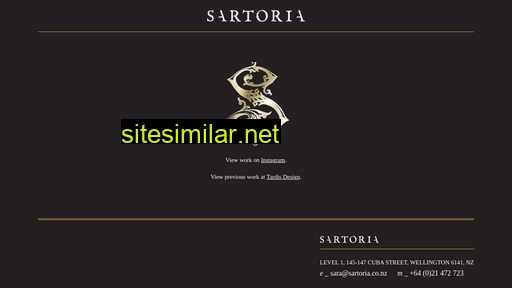sartoria.co.nz alternative sites