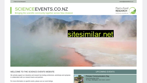 scienceevents.co.nz alternative sites