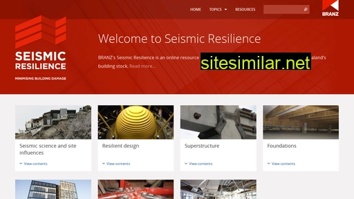 Seismicresilience similar sites