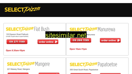 selectpizza.co.nz alternative sites
