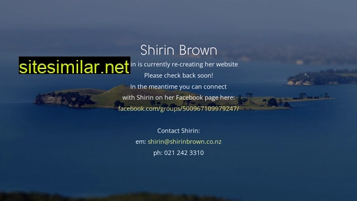 shirinbrown.co.nz alternative sites