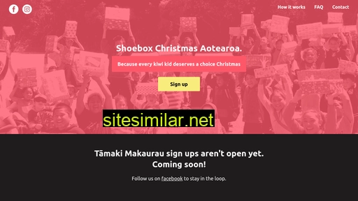 shoeboxchristmas.co.nz alternative sites