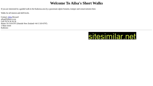 shortwalks.co.nz alternative sites