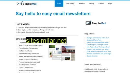 Simplemail similar sites