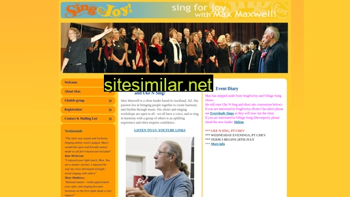 singforjoy.org.nz alternative sites