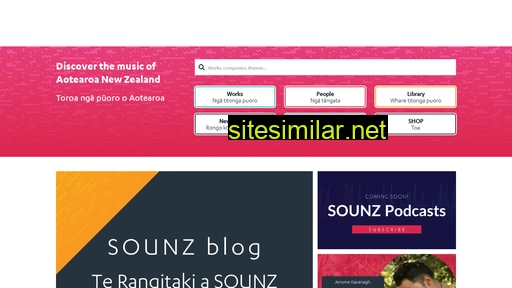 sounz.org.nz alternative sites