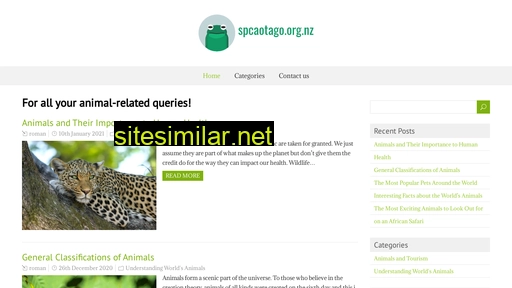spcaotago.org.nz alternative sites