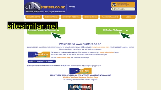 starters.co.nz alternative sites