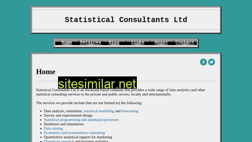 statisticalconsultants.co.nz alternative sites