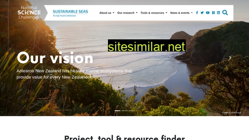 sustainableseaschallenge.co.nz alternative sites