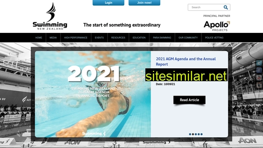 swimming.org.nz alternative sites