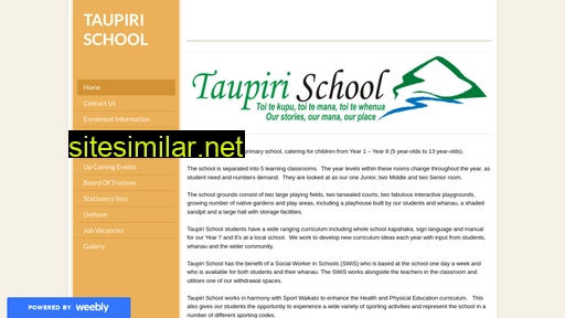 taupiri.school.nz alternative sites