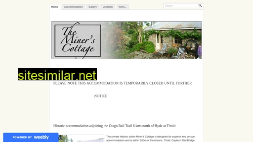 theminerscottage.co.nz alternative sites