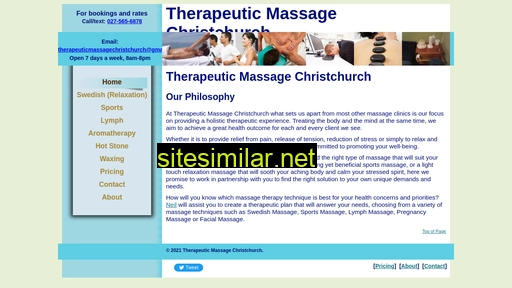 Therapeutic-massage-christchurch similar sites