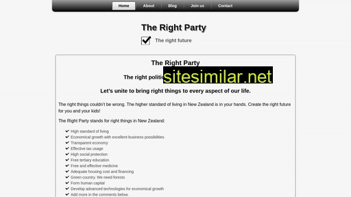 therightparty.nz alternative sites