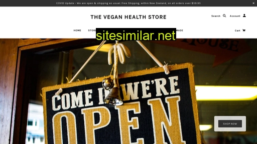 theveganhealthstore.co.nz alternative sites