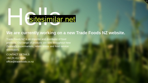 tradefoods.co.nz alternative sites