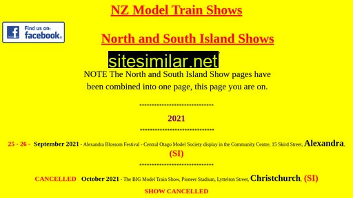trainshows.co.nz alternative sites