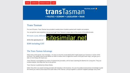 transtasman.co.nz alternative sites