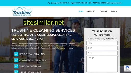 trushinecleaningservices.co.nz alternative sites