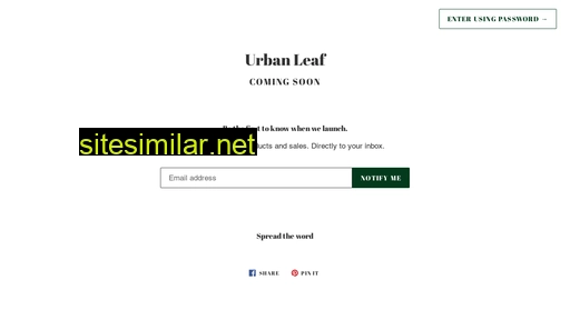 Urbanleaf similar sites