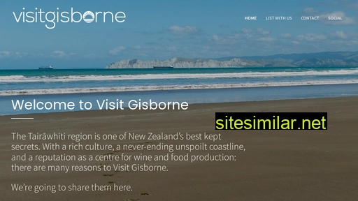 visitgisborne.co.nz alternative sites