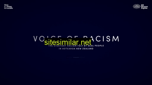 voiceofracism.co.nz alternative sites