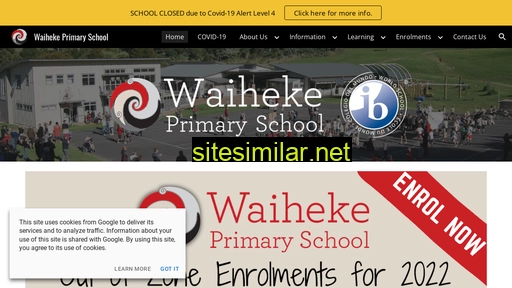 waiheke.school.nz alternative sites