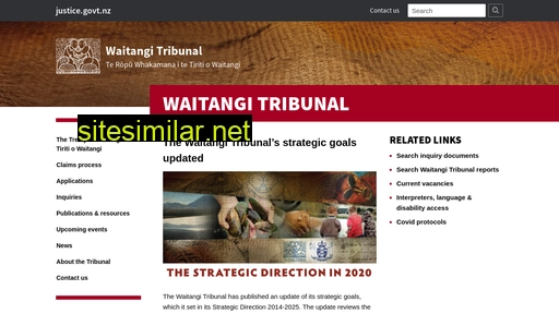 waitangitribunal.govt.nz alternative sites