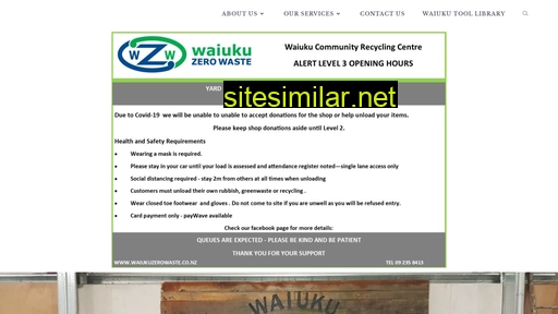 waiukuzerowaste.co.nz alternative sites