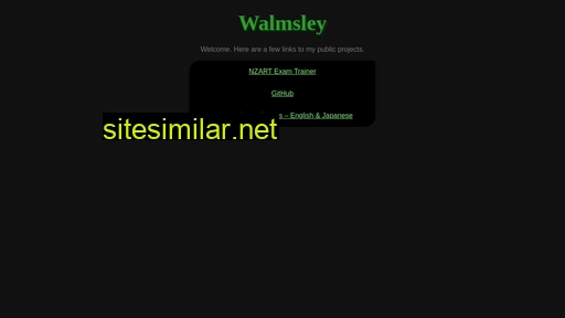 Walmsley similar sites
