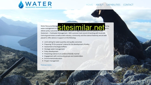 waterresourcemanagement.co.nz alternative sites