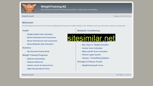 weighttraining.nz alternative sites