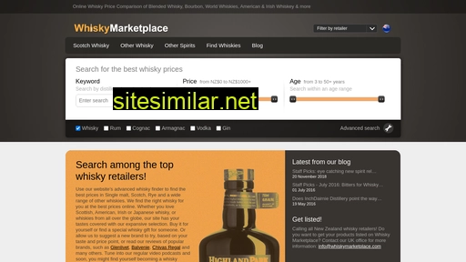 whiskymarketplace.co.nz alternative sites