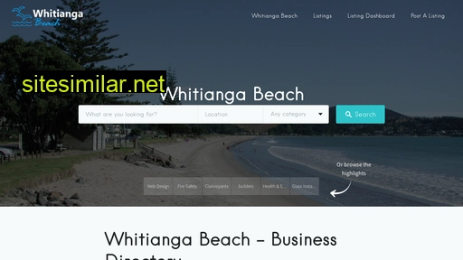 whitiangabeach.co.nz alternative sites