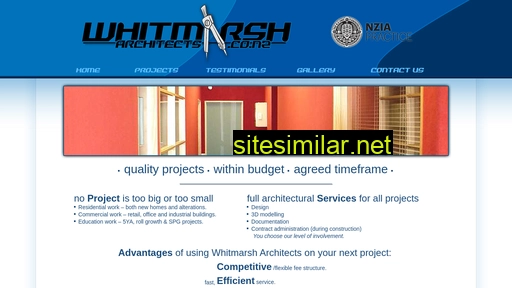 whitmarsharchitects.co.nz alternative sites
