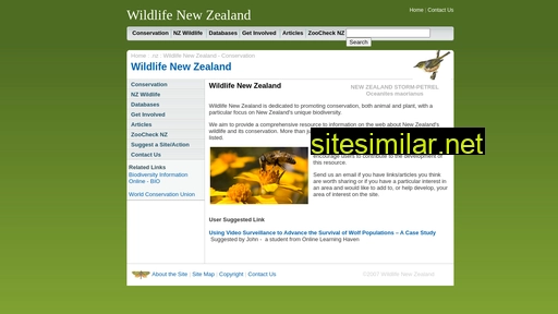 wildlife.org.nz alternative sites
