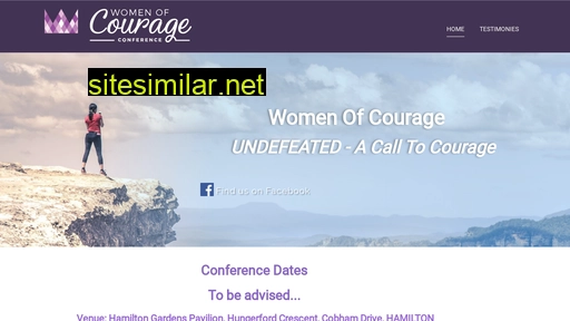 Womenofcourage similar sites