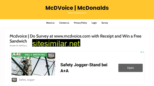 Mcdvoice similar sites