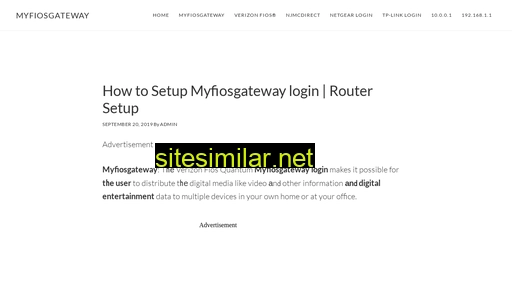 myfiosgateway.online alternative sites